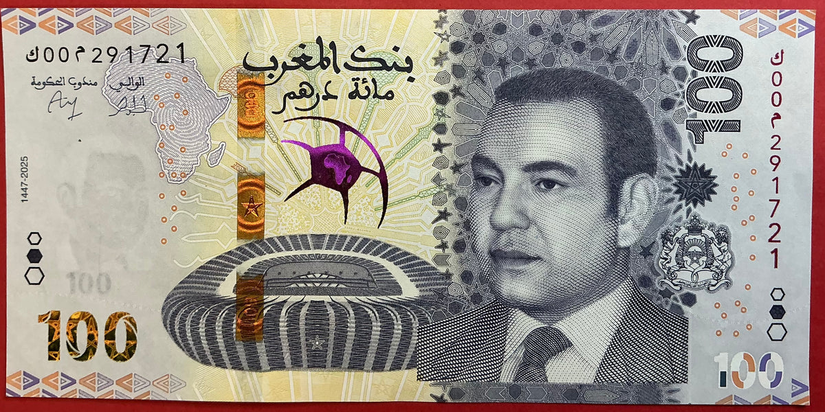 Morocco - 100 Dirhams 2025 P#W83 Kvalitet 0