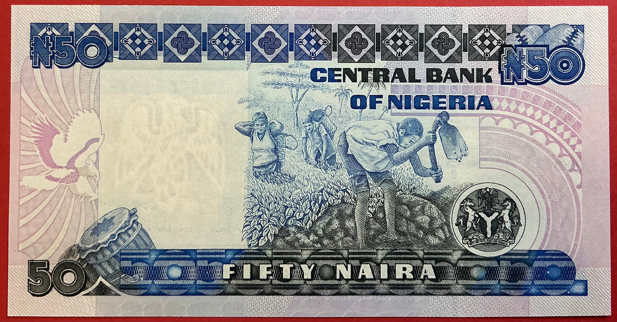 Nigeria - 50 Naira 2001 P#27d Kvalitet 0