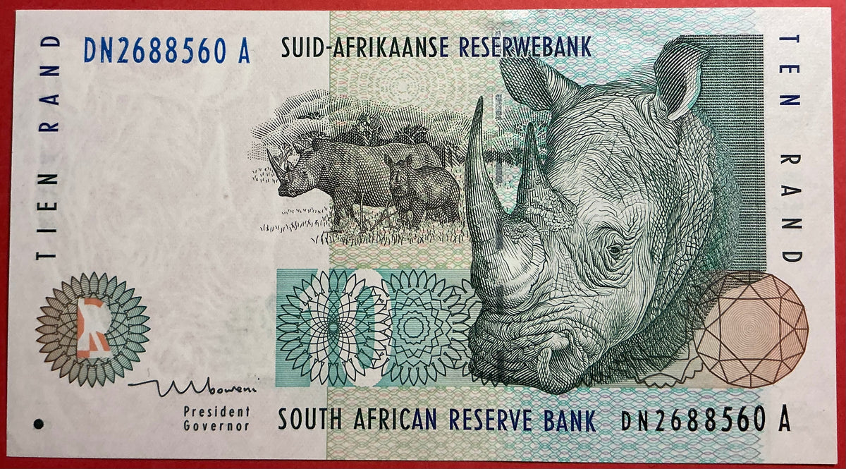 South Africa - 10 Rand 1999 P#123b Kvalitet 01