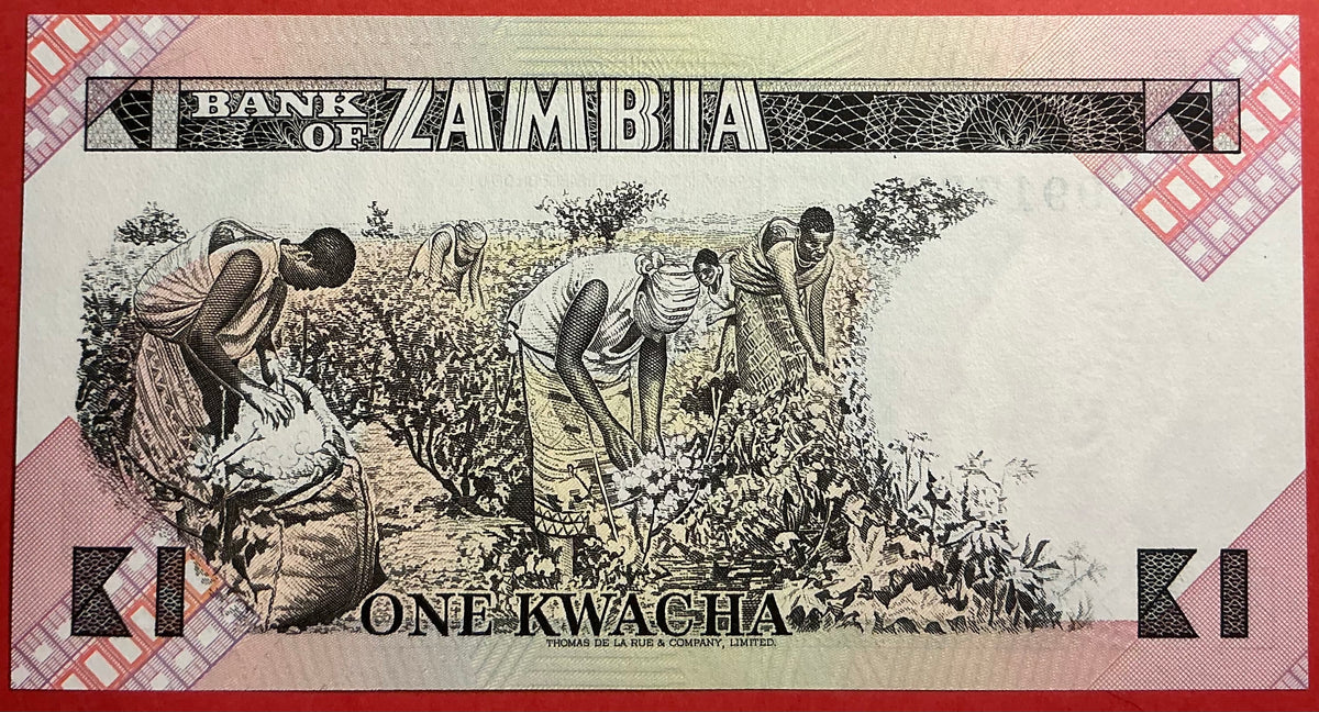 Zambia - 1 Kwacha (1980-88) P#23b Kvalitet 0