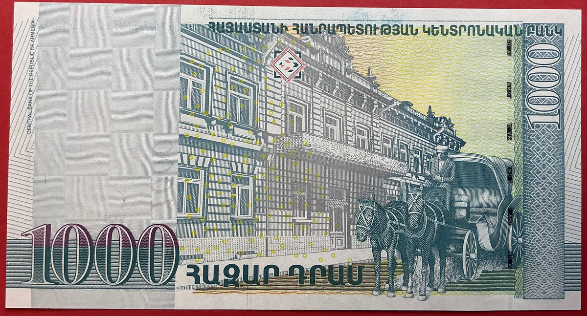 Armenia - 1000 Dram 2001 P#50a Kvalitet 0