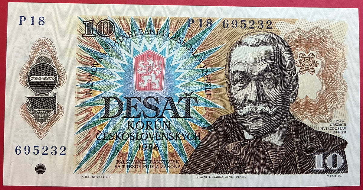 Czechoslovakia - 10 Korun 1986 P#94b Kvalitet 0