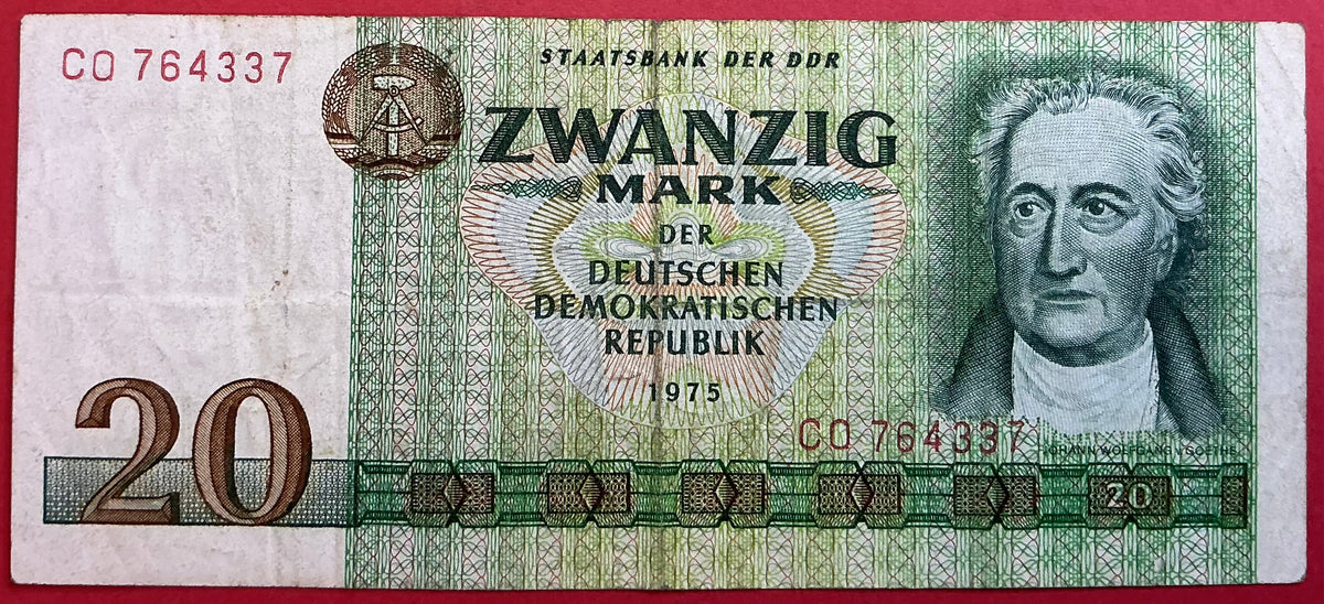 East-Germany - 20 Mark 1975 P#29a Kvalitet 1