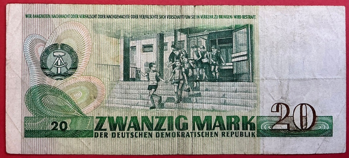 East-Germany - 20 Mark 1975 P#29a Kvalitet 1