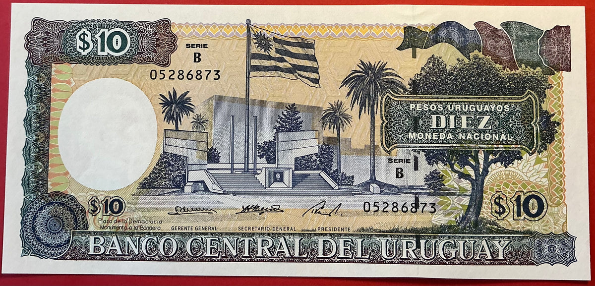 Uruguay - 10 Pesos Uruguayos (1995) P#73Bb Kvalitet 0
