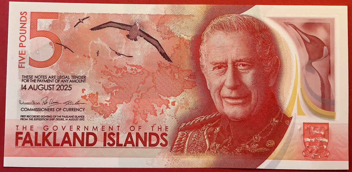 Falkland Islands - 5 Pounds 14.8.2025 P#W20 Kvalitet 0