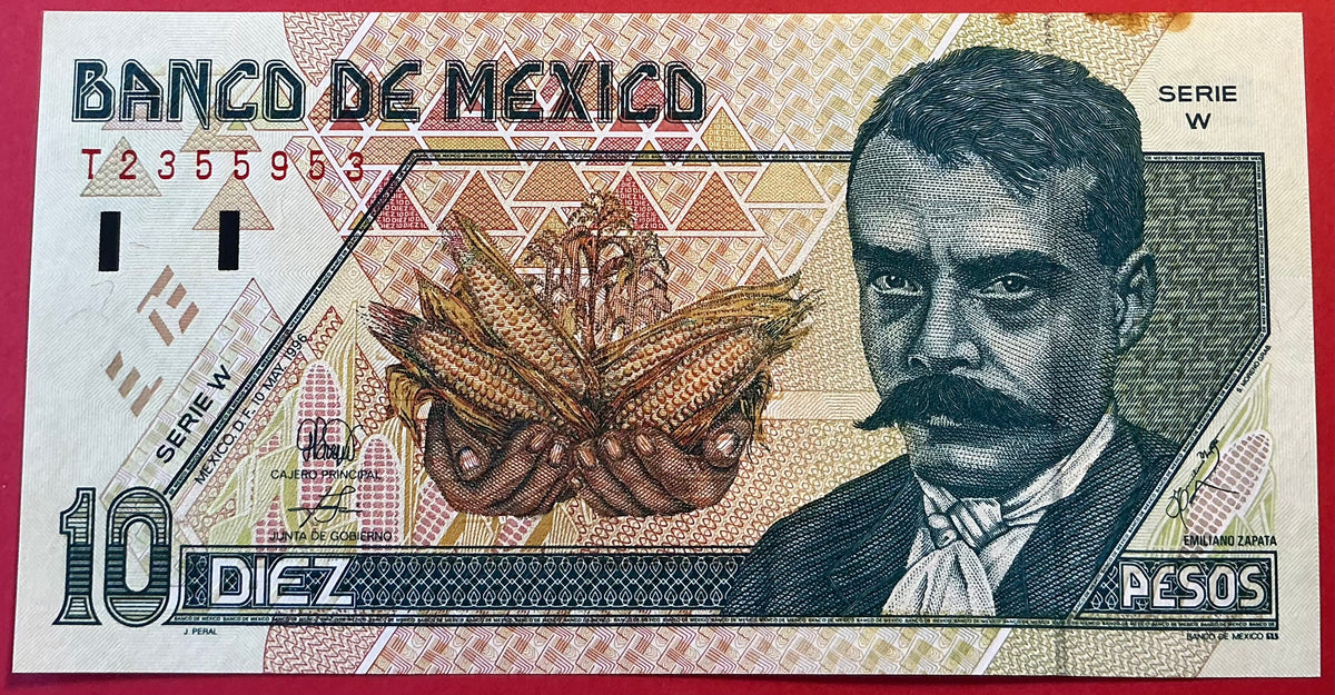 Mexico - 10 Pesos 10.5.1996 P#105b Kvalitet 1+