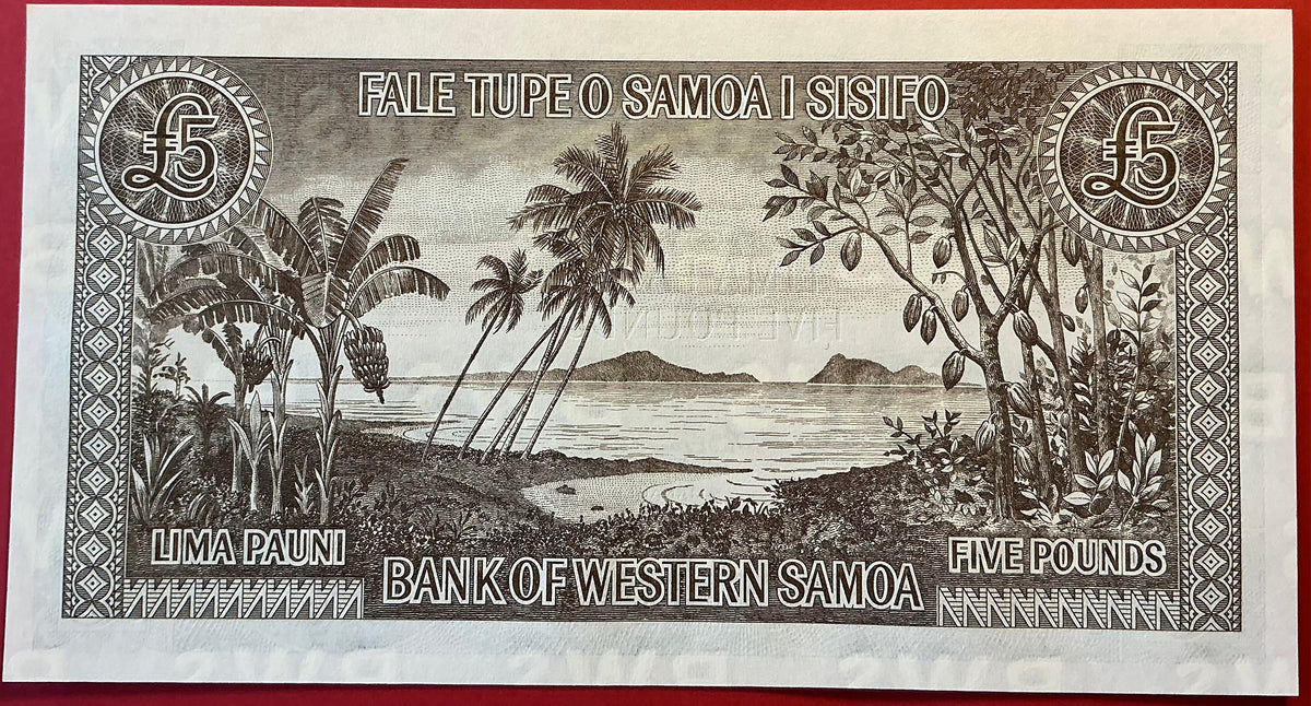Samoa - 5 Pauni/Pounds 2020 P#15cs Kvalitet 0