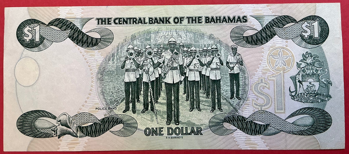 Bahamas - 1 Dollar 1996 P#57a Kvalitet 1+