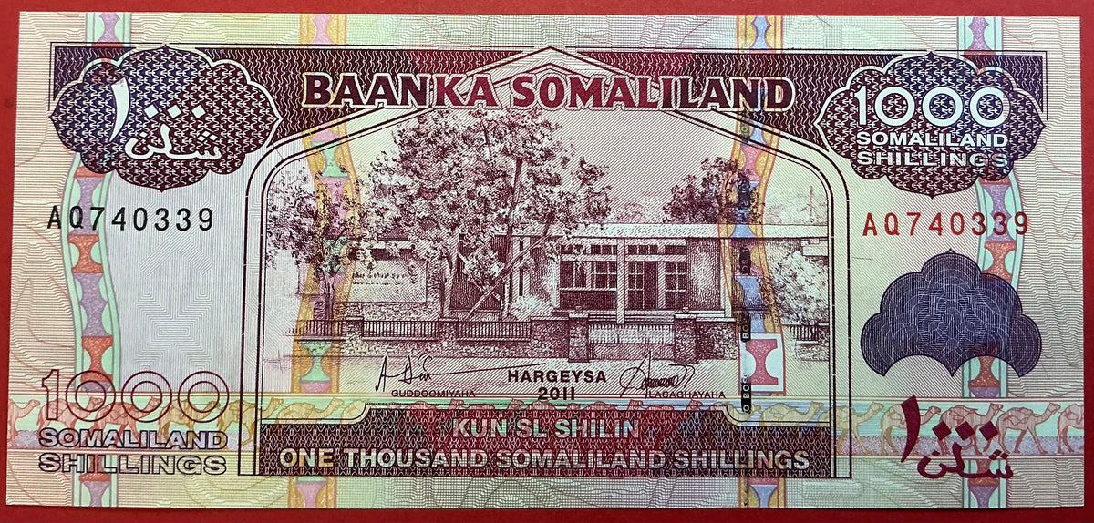 Somaliland - 1000 Shillings 2011 P#20a Kvalitet 0