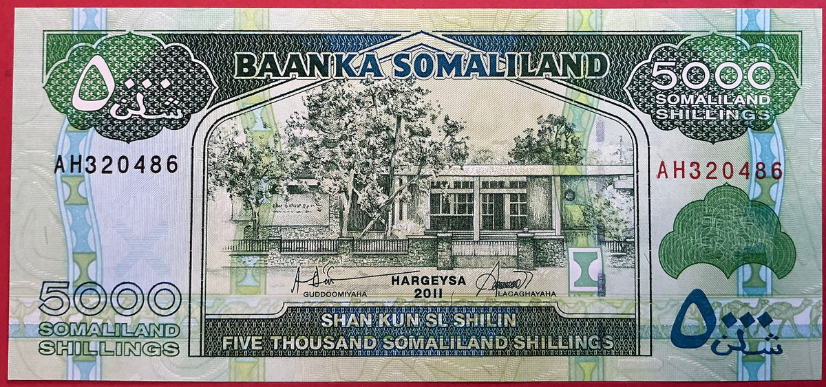 Somaliland - 5000 Shillings 2011 P#21a Kvalitet 0