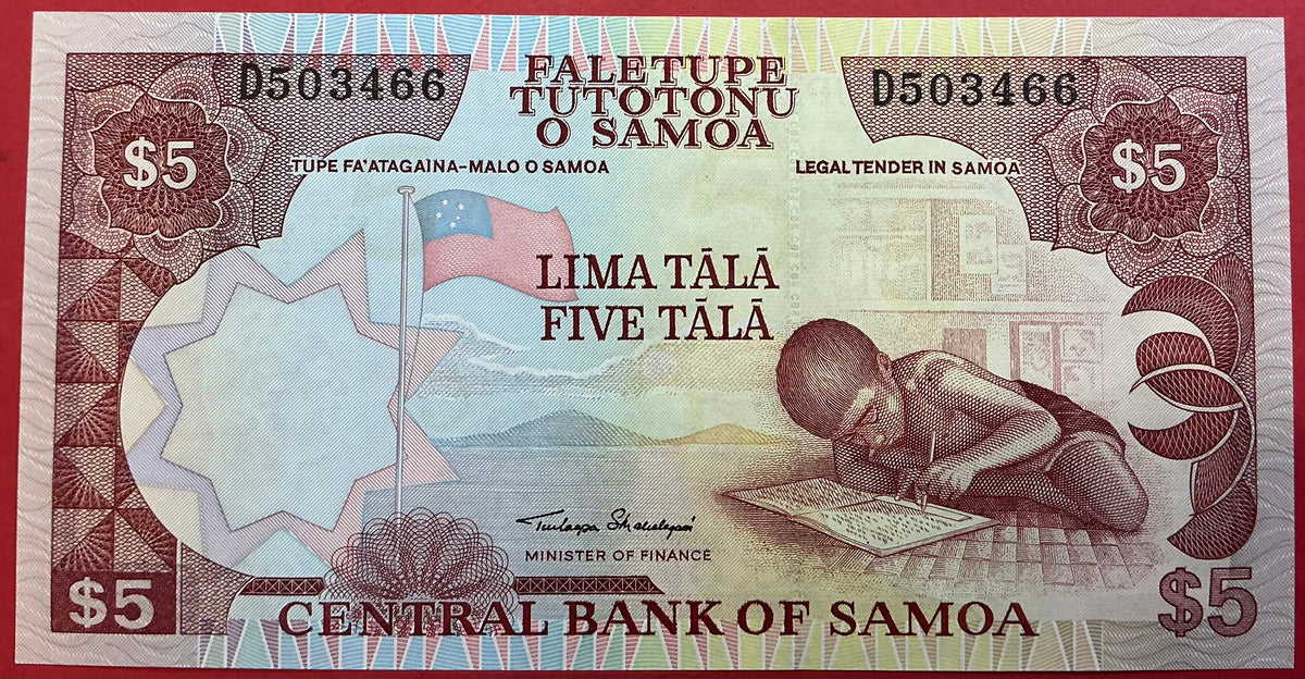 Samoa - 5 Tala (2002) P#33a Kvalitet 0