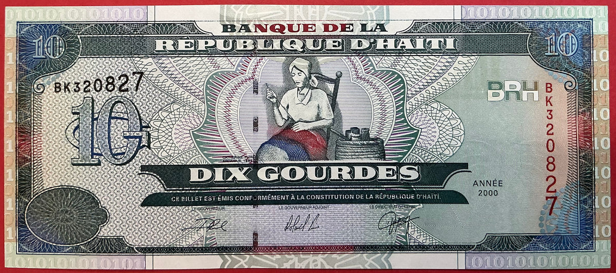 Haiti - 10 Gourdes 2000 P#265a Kvalitet 0