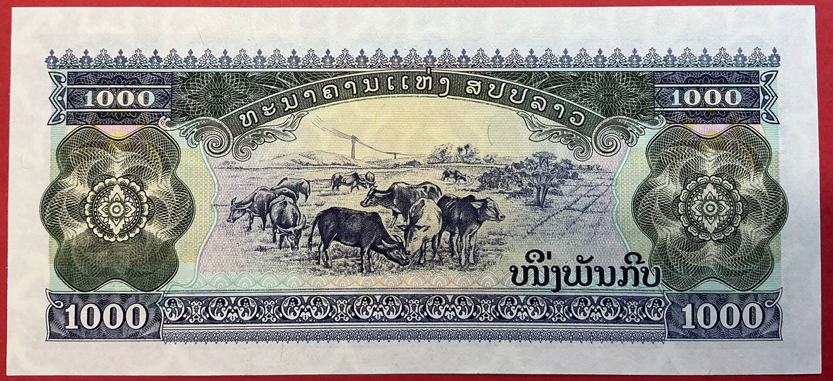 Lao - 1000 Kip 1998 P#32Aa Kvalitet 0