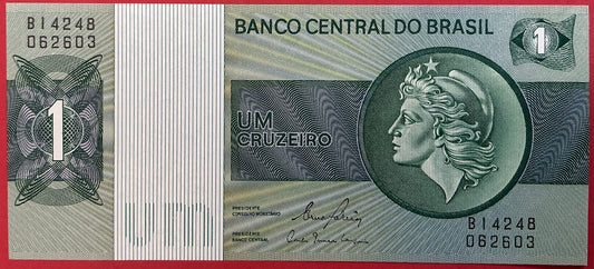 Brazil - 1 Cruzeiro 1980 P#191Ac Kvalitet 0