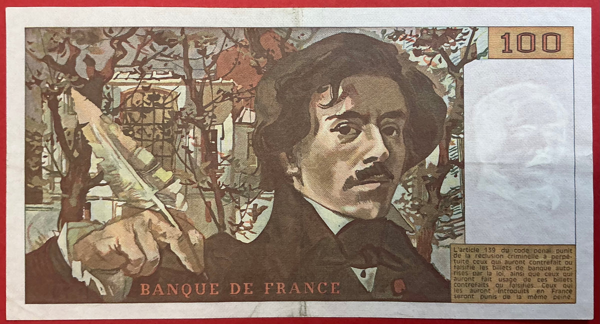 France - 100 Francs 1984 P#154b Kvalitet 01