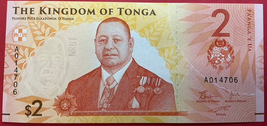 Tonga - 2 Pa’anga (2023) P#W50 Kvalitet 0