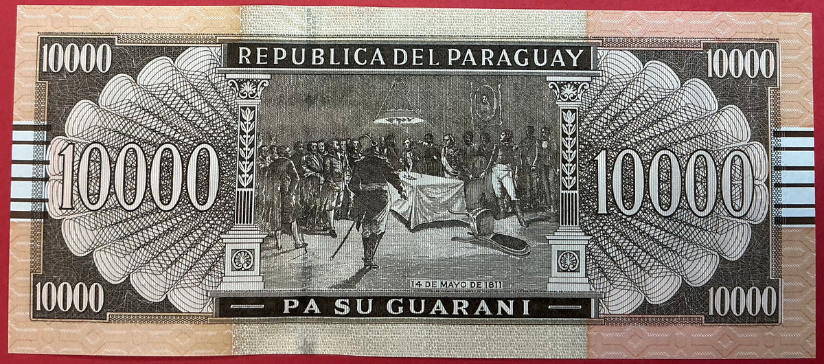 Paraguay - 10.000 Guaranies 2024 P#A238 Kvalitet 01/0