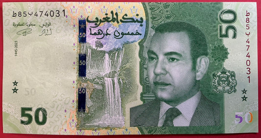 Morocco - 50 Dirhams 2023 P#W80