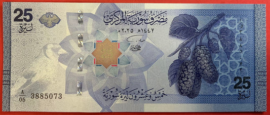 Syria - 25 Pounds 2025 P#W120 Kvalitet 0