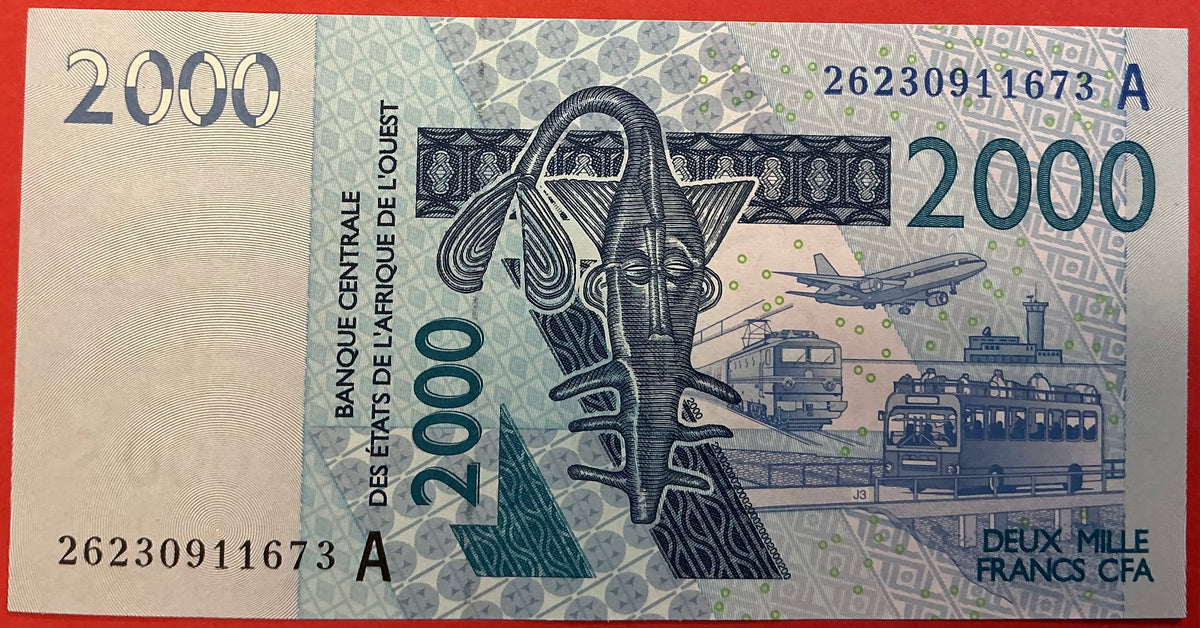 West African States/Ivory Coast - 2000 Francs 2026 P#116A Kvalitet 0