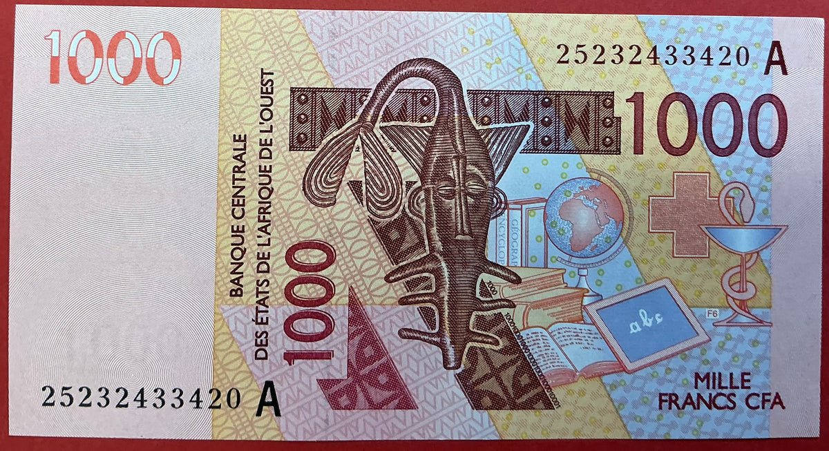 West African States/Ivory Coast - 1000 Francs 2025 P#115A Kvalitet 0