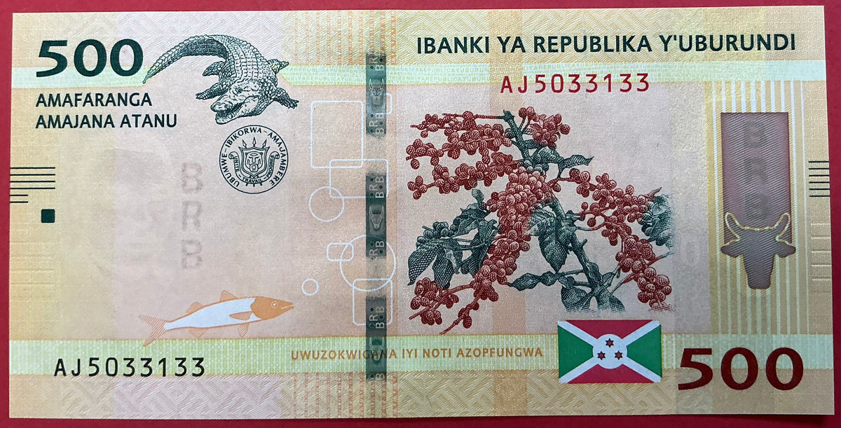 Burundi - 500 Francs 18.10.2023 P#50 Kvalitet 0