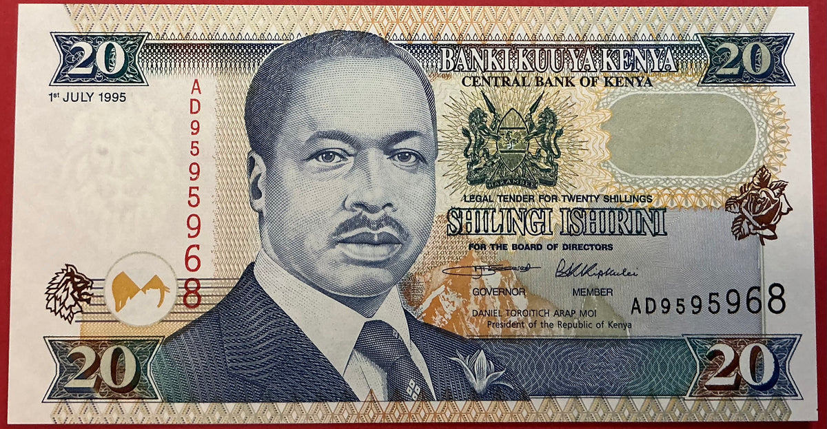 Kenya - 20 Shillings 1.7.1995 P#32 Kvalitet 0