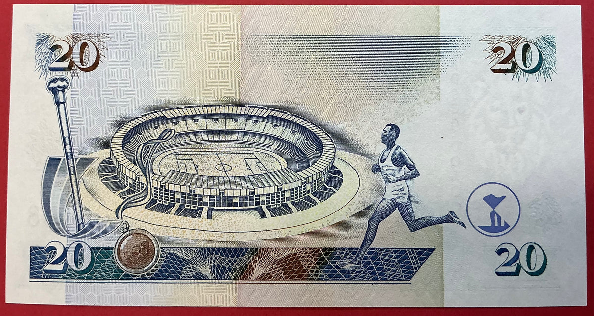 Kenya - 20 Shillings 1.7.1995 P#32 Kvalitet 0