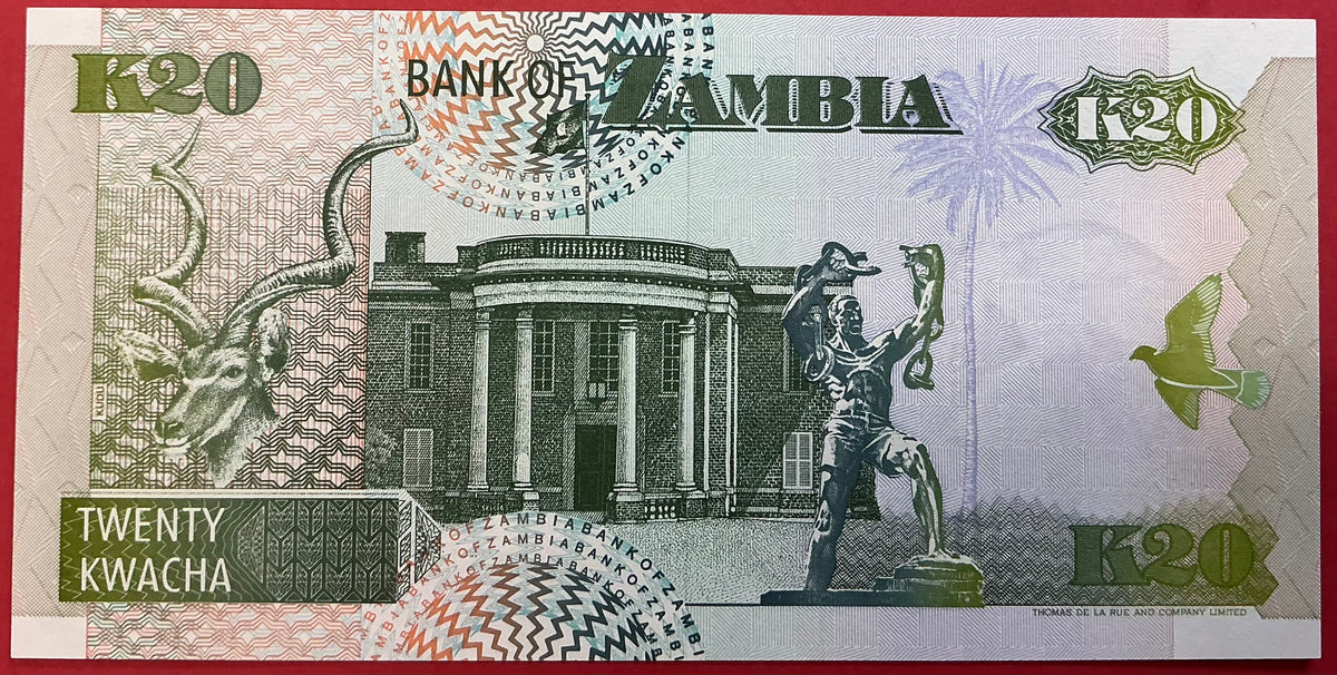 Zambia - 20 Kwacha 1992 P#36a Kvalitet 0