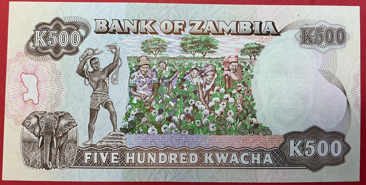 Zambia - 500 Kwacha (1991) P#35a Kvalitet 0
