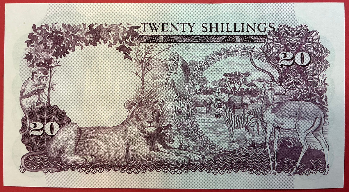 Uganda - 20 Shillings (1966) P#3a Kvalitet 0