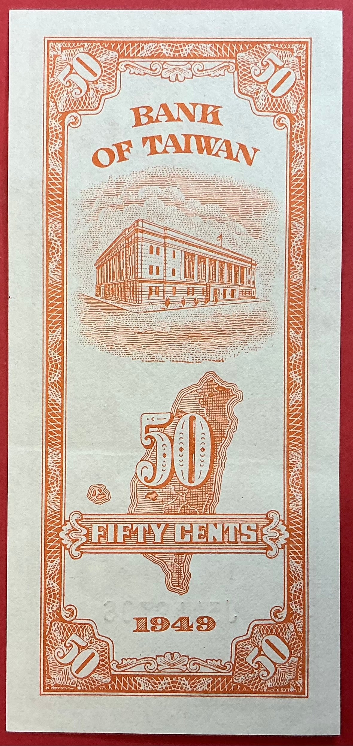 China/Taiwan - 50 Cents 1949 P#1949b Kvalitet 01/0